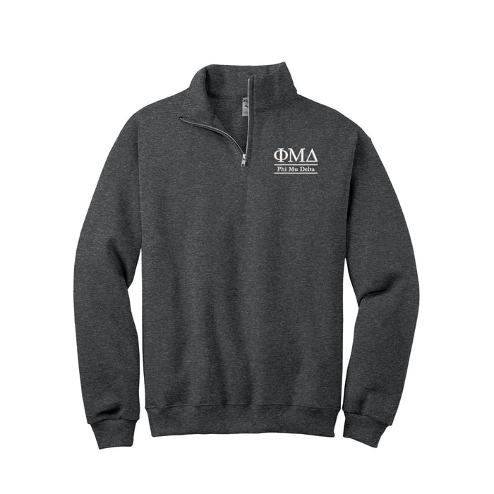 Phi Mu Delta Quarter Zip Pullover Sweatshirt