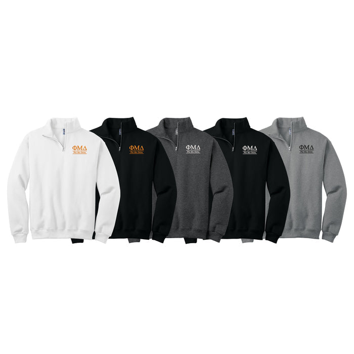 Phi Mu Delta Quarter Zip Pullover Sweatshirt