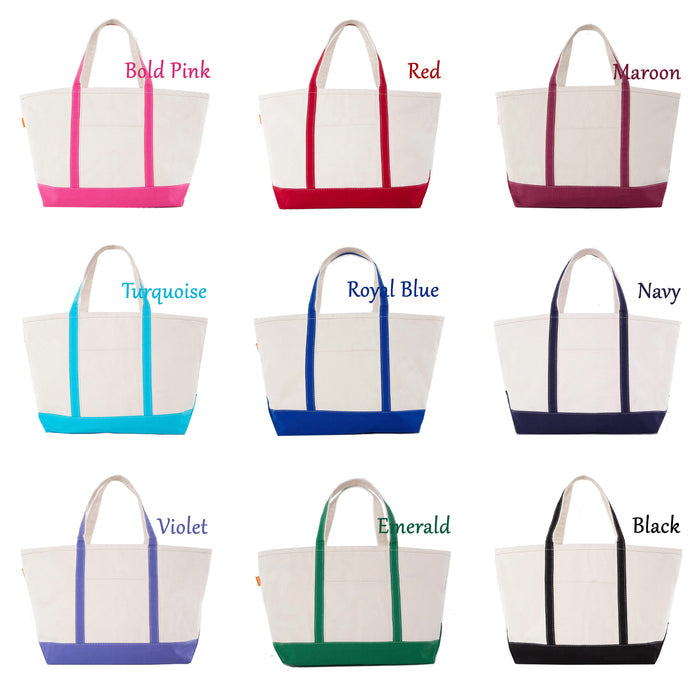 Phi Mu Large Canvas Tote Bag