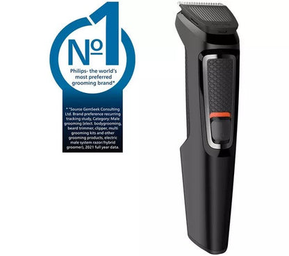 Philips Series 3000 7-in-1  Beard & Hair Multi Grooming Kit - Black | MG3720/33