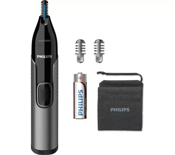 Philips Series 3000 Wet & Dry Nose, Ear & Eyebrow Trimmer - Black | NT3650/16