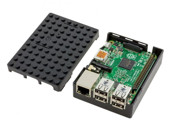 Pi-BLOX Pi3 Case - Black [Discontinued] by Multicomp - The Pi Hut