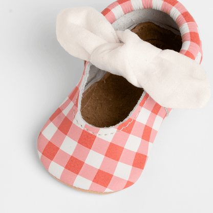 Picnic Table Knotted Bow Baby Shoe Knotted Bow Mocc Soft Sole