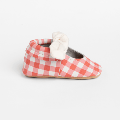 Picnic Table Knotted Bow Baby Shoe Knotted Bow Mocc Soft Sole
