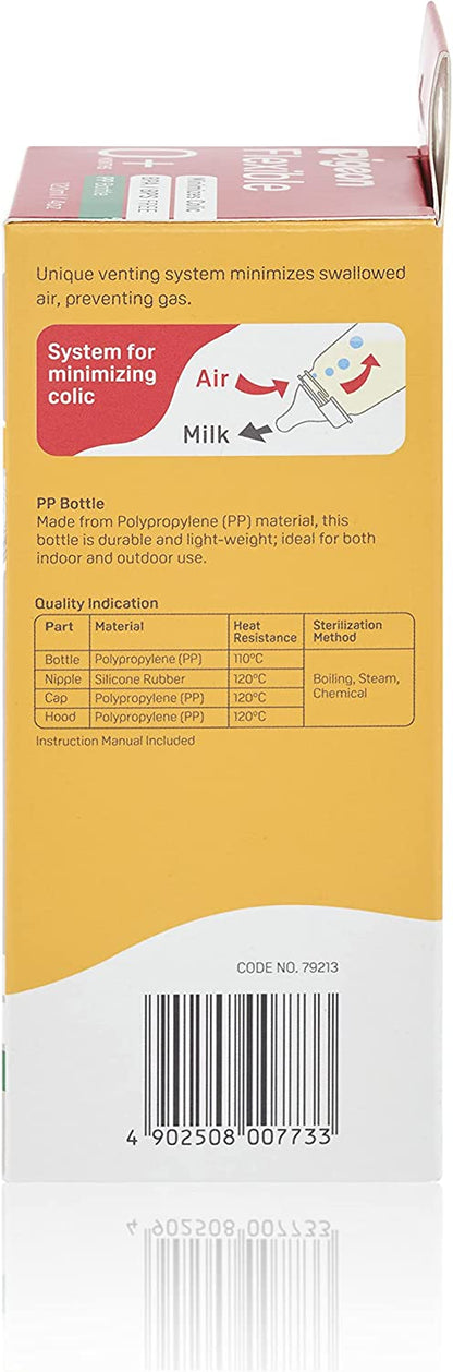 Pigeon Flexible Slim Neck Baby Bottle for 0 Plus Months Babies 120ml PP