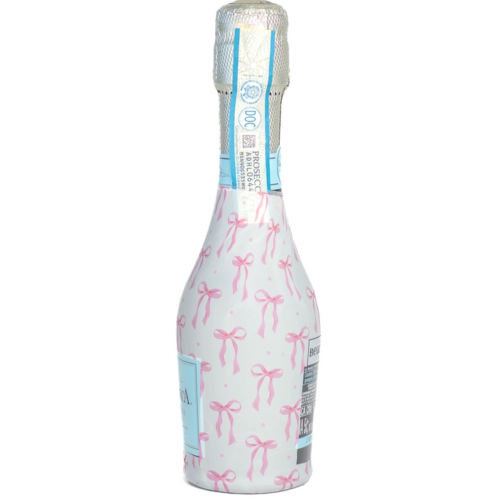 Pink Bows Mini Prosecco Signature Bottle Wraps - 6 Pack