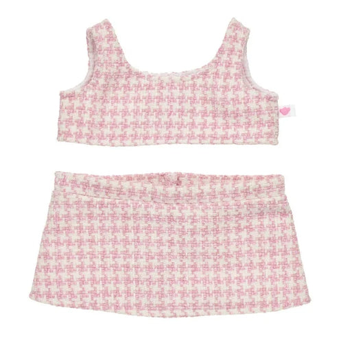 Pink Check Tweed Easter Outfit