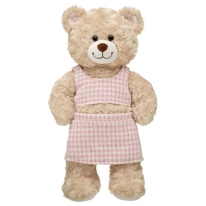 Pink Check Tweed Easter Outfit