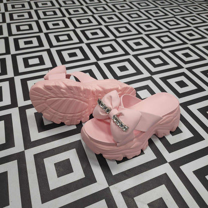 Pink Platform Sandals - Maha fashions -  Women Footwear