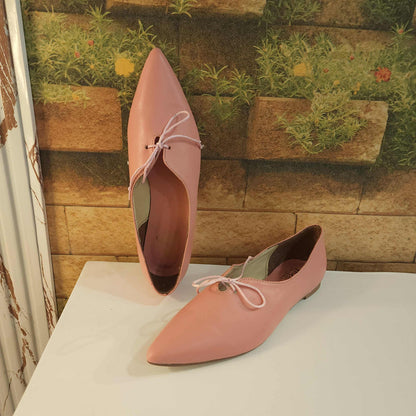 Pink Pointed Pumps in Flat - Maha fashions -  Women Footwear