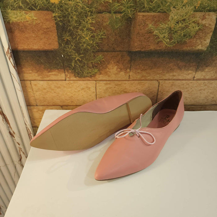 Pink Pointed Pumps in Flat - Maha fashions -  Women Footwear