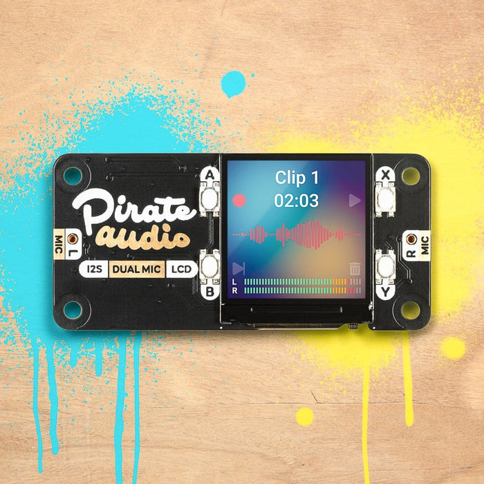 Pirate Audio: Dual Mic for Raspberry Pi by Pimoroni - The Pi Hut