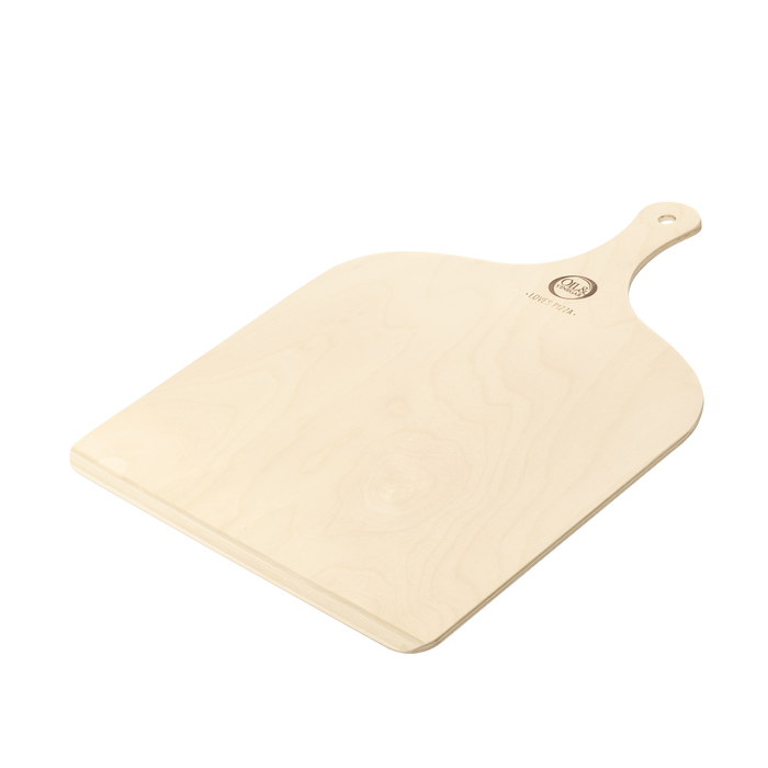 Branded wooden pizza peel