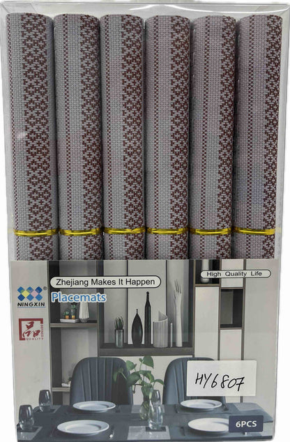 Placemats 6pc Set 30cm X 45cm 22Y5