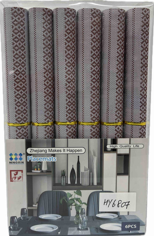 Placemats 6pc Set 30cm X 45cm 22Y5