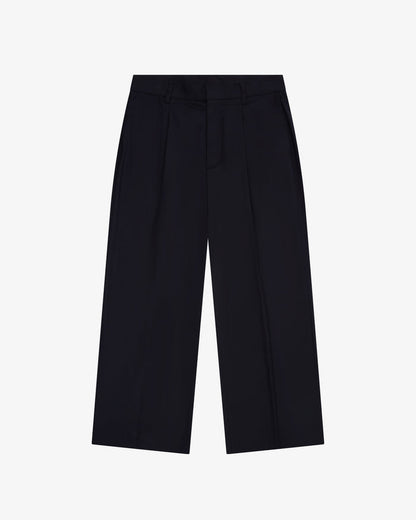Pleated Suit Pant - Black