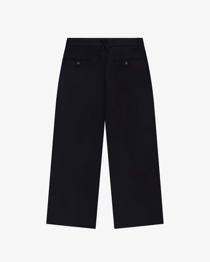Pleated Suit Pant - Black