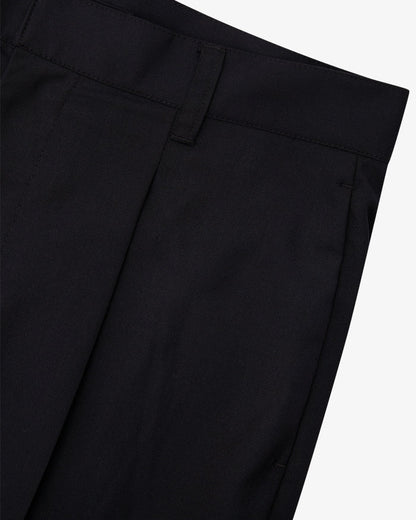 Pleated Suit Pant - Black