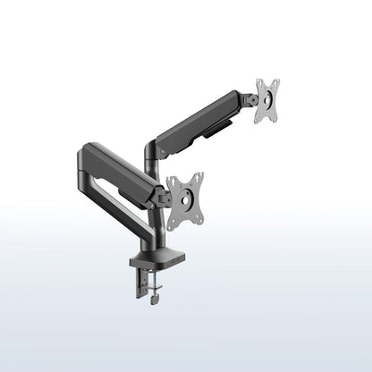 Pneumatic Arm Dual Ultrawide Monitor Desk Mount