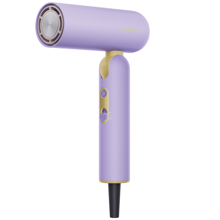 Purple mini hair dryer