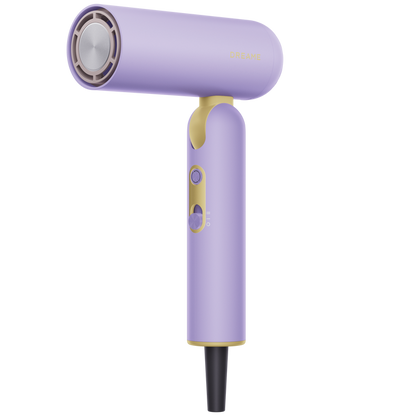 Purple mini hair dryer