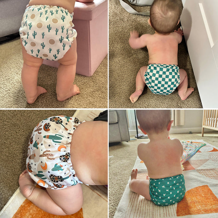 POCKET DIAPER 3.0 WITH INSERTS - 6 PACK(A-Desert Oasis)