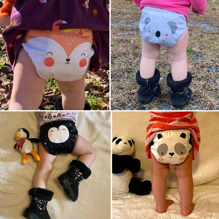 POCKET DIAPER 3.0 WITH INSERTS - 6 PACK(A-Kiss Animals)