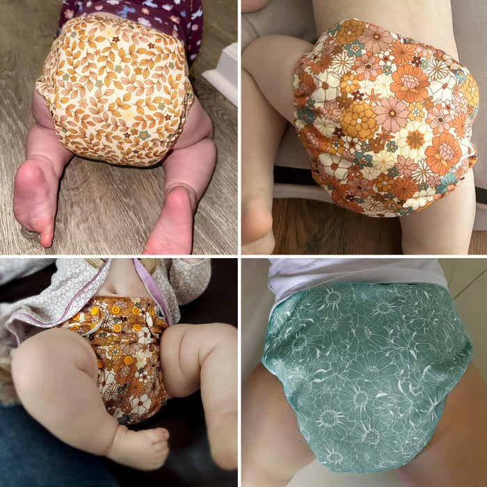 POCKET DIAPER 3.0 WITH INSERTS - 6 PACK(Little Daisies)