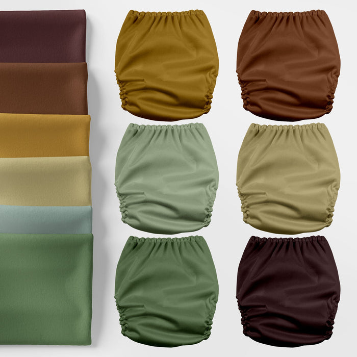 POCKET DIAPER 3.0 WITH INSERTS - 6 PACK(Pinetree Cabin)