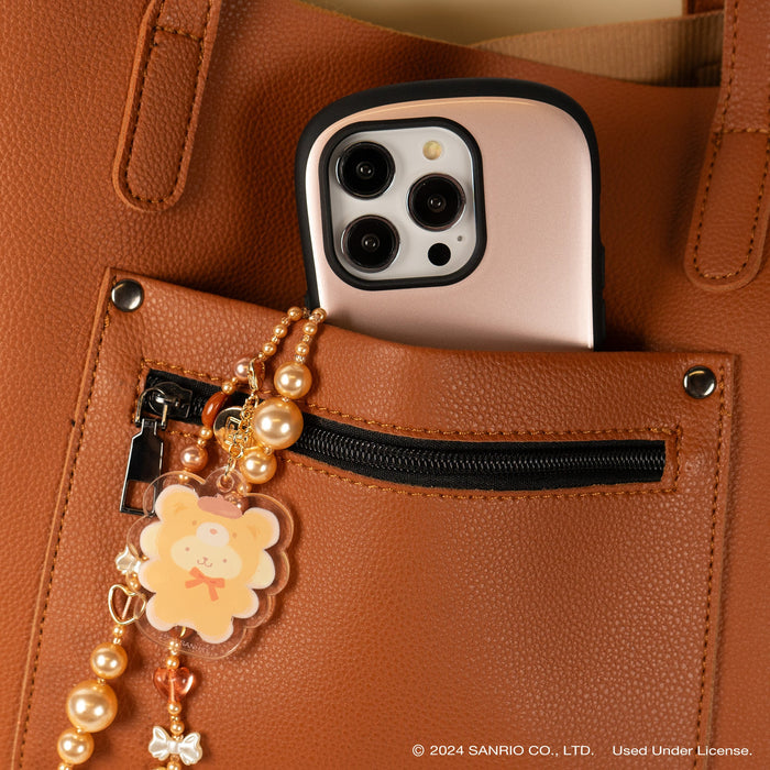 Pompompurin Latte Bear Beaded Charm Mobile Phone Wrist Strap Accessory Hamee.com - Hamee US