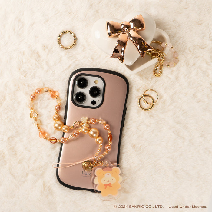 Pompompurin Latte Bear Beaded Charm Mobile Phone Wrist Strap Accessory Hamee.com - Hamee US