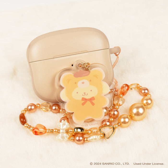 Pompompurin Latte Bear Beaded Charm Mobile Phone Wrist Strap Accessory Hamee.com - Hamee US
