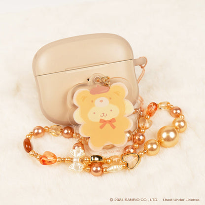 Pompompurin Latte Bear Beaded Charm Mobile Phone Wrist Strap Accessory Hamee.com - Hamee US