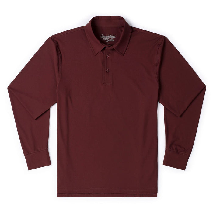 RSVLTS XS Breakfast Balls Commuter Long Sleeve Polo Port – Commuter Long Sleeve Polo Port – Commuter Long Sleeve Polo