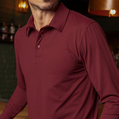 RSVLTS Breakfast Balls Commuter Long Sleeve Polo Port – Commuter Long Sleeve Polo Port – Commuter Long Sleeve Polo