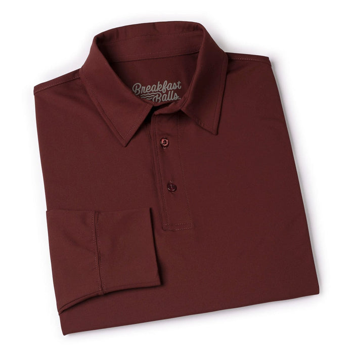 RSVLTS Breakfast Balls Commuter Long Sleeve Polo Port – Commuter Long Sleeve Polo Port – Commuter Long Sleeve Polo