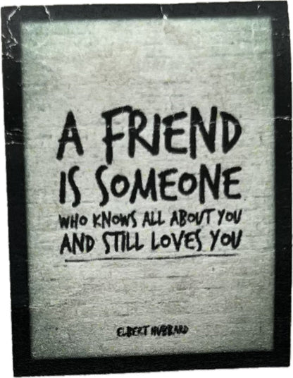 Poster Hub A Friend Elbert Hubbard Famous Quotes Art Decor