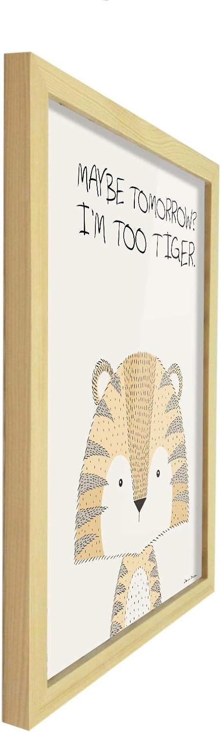 Poster Hub Animal Pun Too Tiger Art Decor