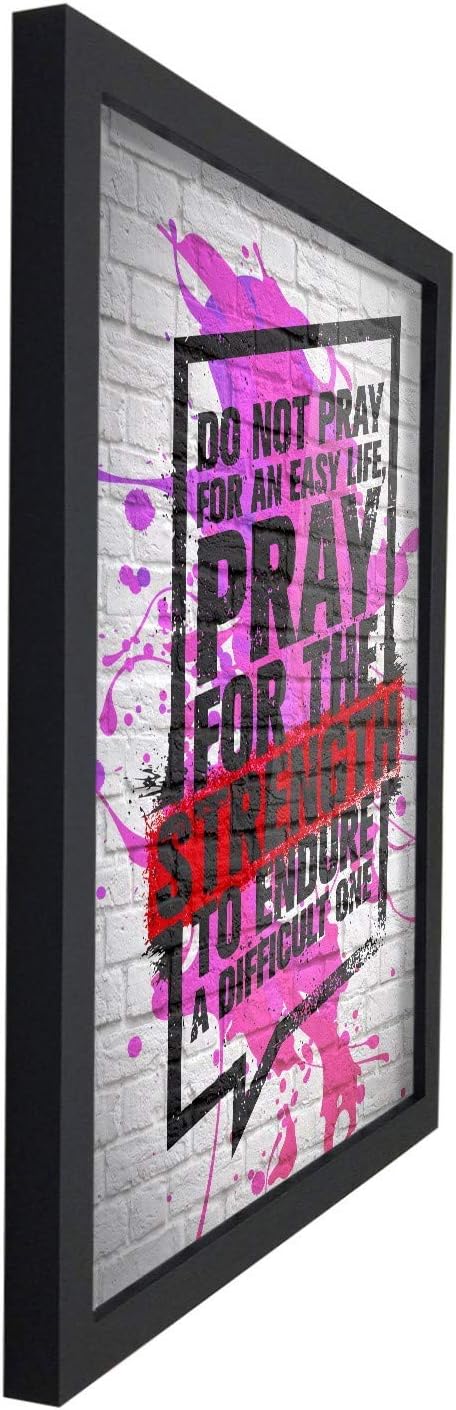 Poster Hub Do Not Pray For Splash Motivational Art Decor