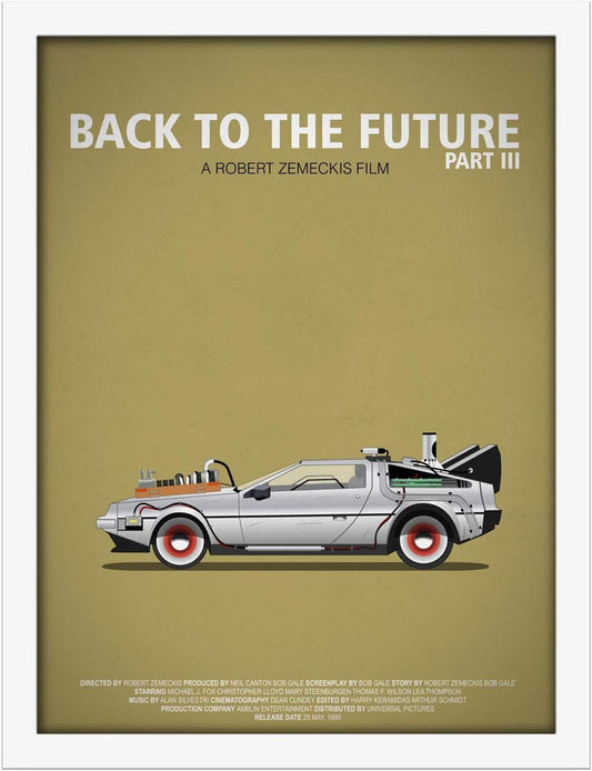 Poster Hub Famous Cars Back To Future 3 Art Decor