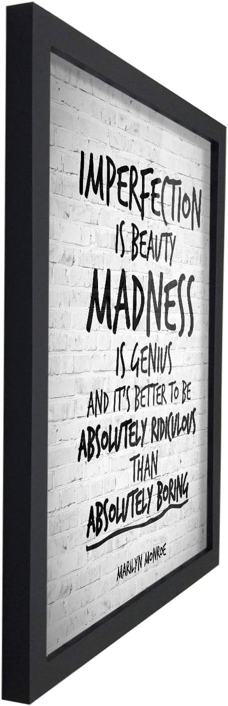 Poster Hub Imperfection Marilyn Monroe Famous Quotes Art Decor