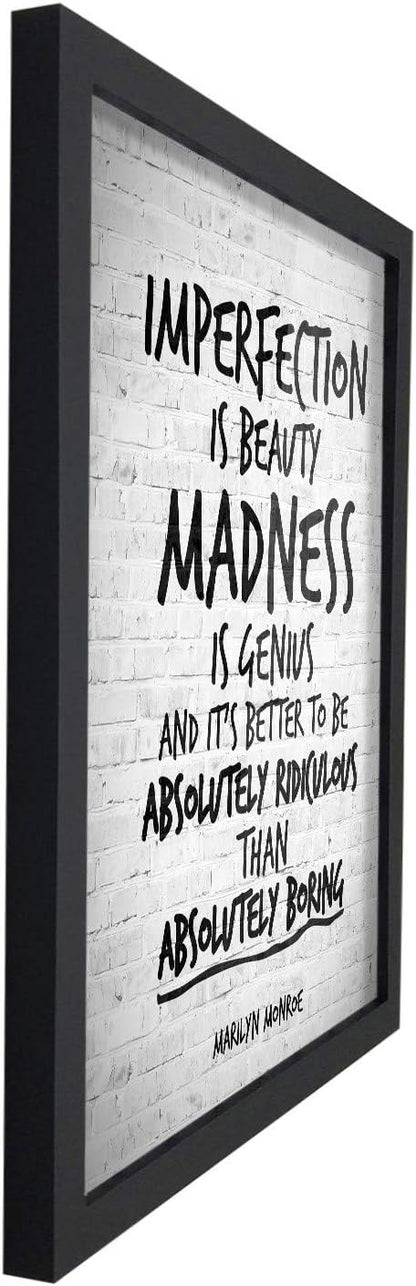 Poster Hub Imperfection Marilyn Monroe Famous Quotes Art Decor