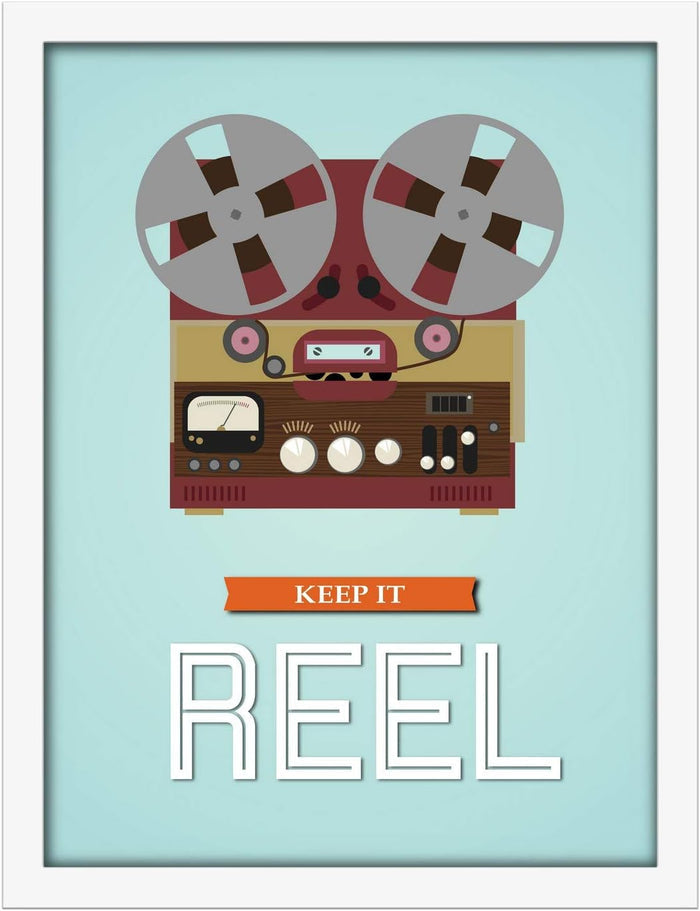 Poster Hub Keep It Reel Motivational Art Decor
