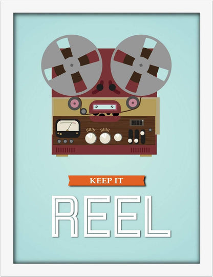 Poster Hub Keep It Reel Motivational Art Decor