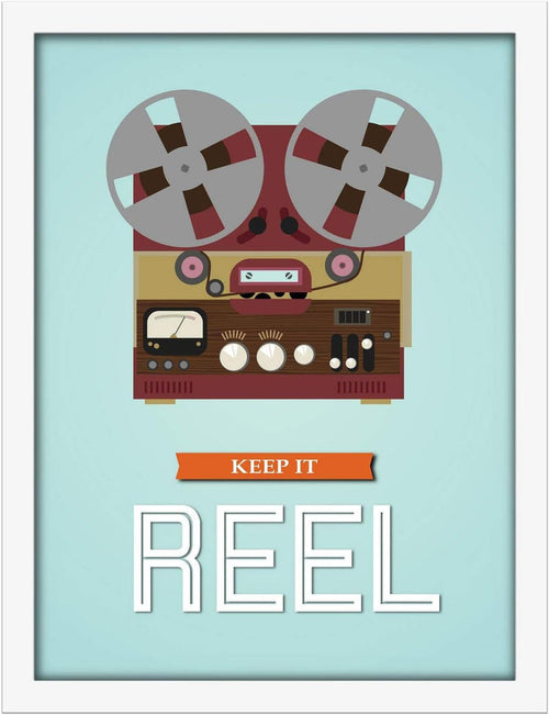 Poster Hub Keep It Reel Motivational Art Decor
