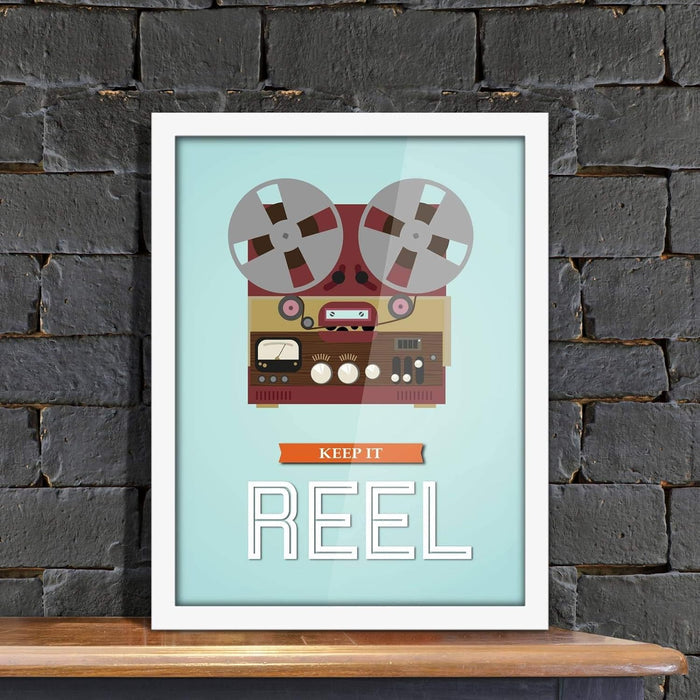 Poster Hub Keep It Reel Motivational Art Decor