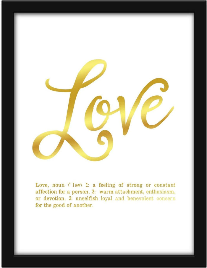 Poster Hub Love Foil Art Decor