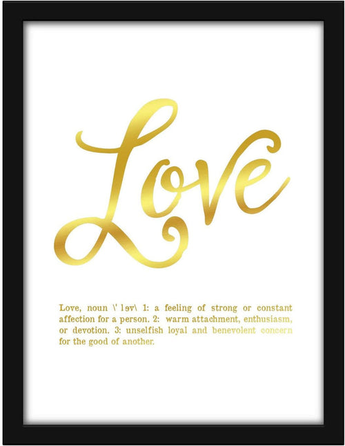 Poster Hub Love Foil Art Decor
