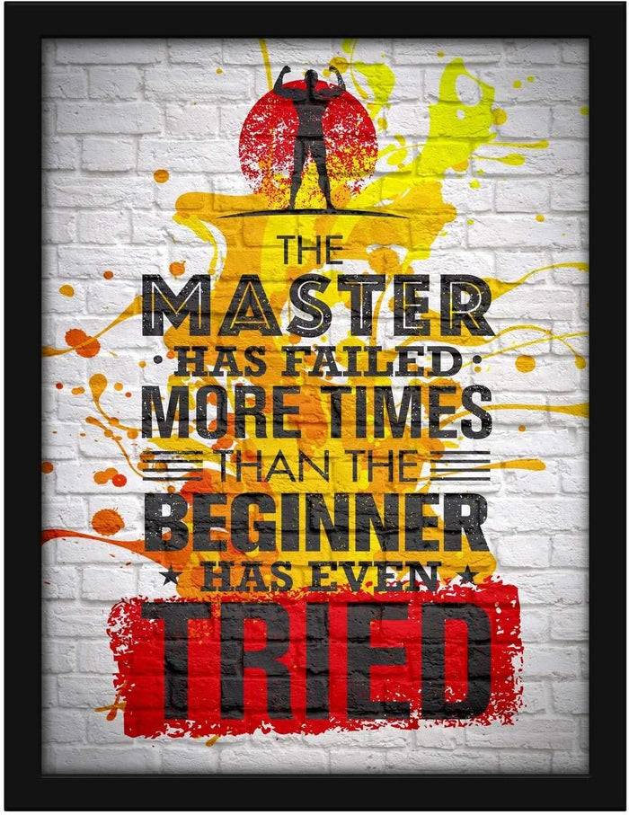 Poster Hub The Master Has Splash Motivational Art Decor