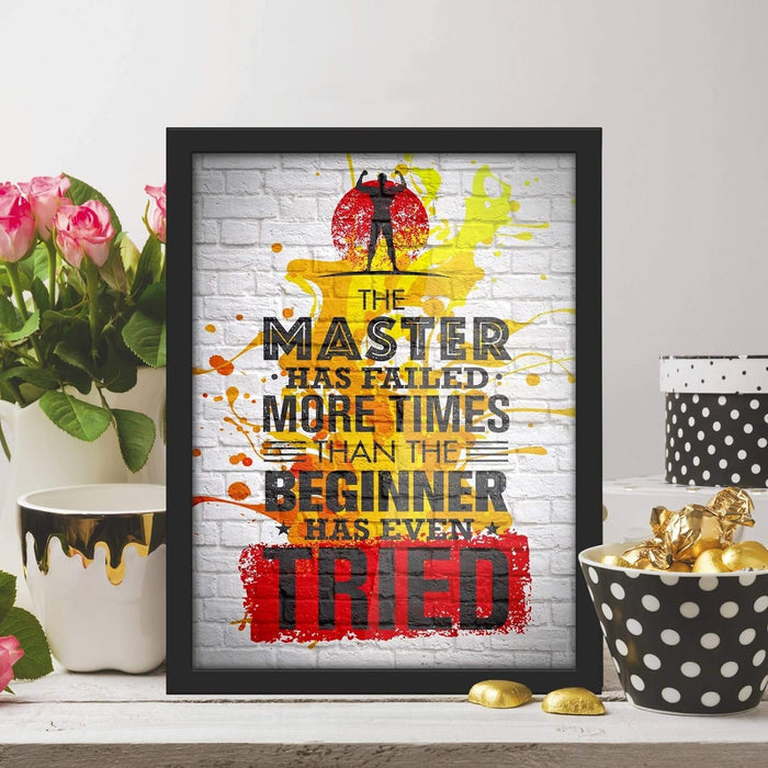Poster Hub The Master Has Splash Motivational Art Decor